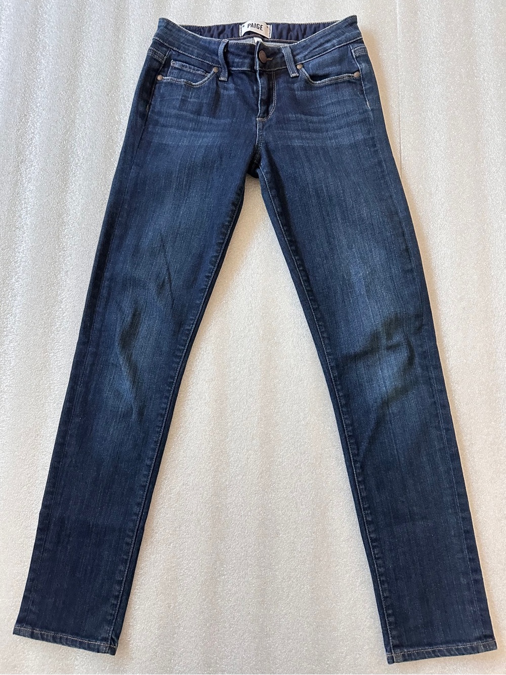 PAIGE Skyline Ankle Peg Dark Indigo Low Rise Women's Jeans Size 25